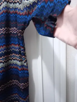 Vestido estampado zig-zag talla M