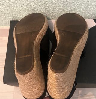 Cuñas alpargatas negras