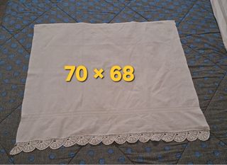 Tovaglia con pizzo bianco