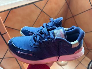 Zapatillas Adidas Azul y Rosa