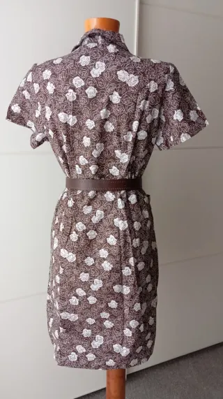 Vestido vintage. Mandilón, delantal vintage.