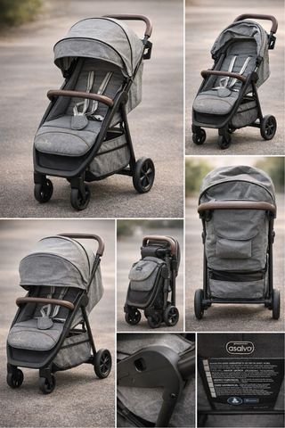 Carrito Asalvo gris en muy buen estado