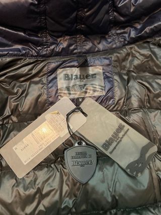 Abrigo Blauer Plumas Talla M AZUL MARINO Nuevo