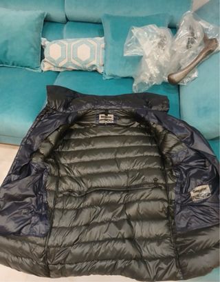 Abrigo Blauer Plumas Talla M AZUL MARINO Nuevo