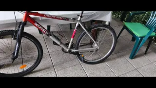 Bicicleta Montaña Decathlon Roja/Gris