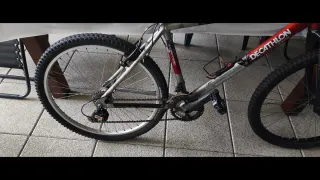 Bicicleta Montaña Decathlon Roja/Gris