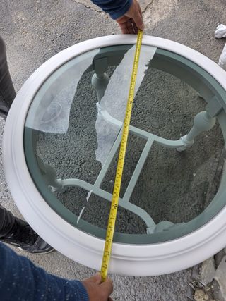 Mesa Centro Redonda Antigua Restaurada