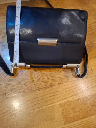 Bolso piel Mandarina Duck negro