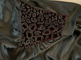 Elegante Top Nero e Viola Tg L