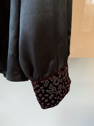 Elegante Top Nero e Viola Tg L