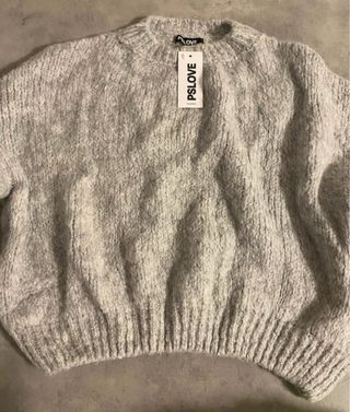 Maglione PSLOVE Grigio Taglia Unica