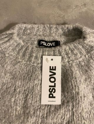 Maglione PSLOVE Grigio Taglia Unica