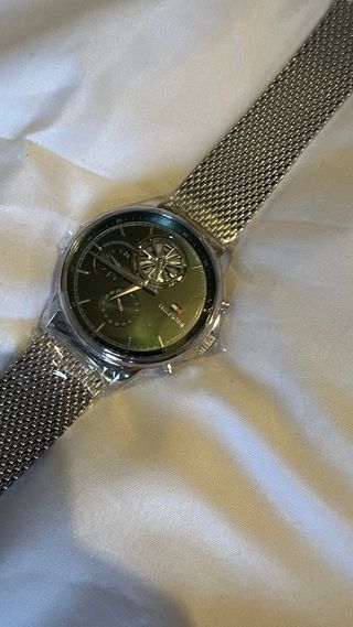 Relógio Tommy Hilfiger Verde e Prata