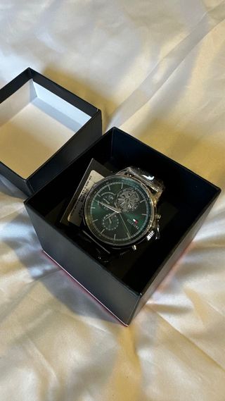 Relógio Tommy Hilfiger Verde e Prata