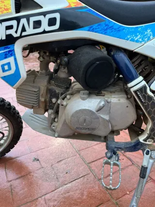 Moto Motocross Dorado 110cc Manual