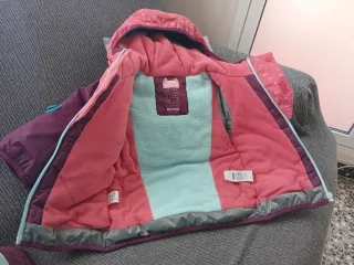 Conjunto nieve niña rosa y morado