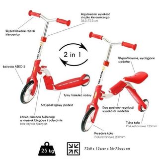 Patinete infantil 2 en 1 MOTION verde