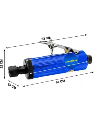 Amoladora Recta Neumática Goodyear + Accesorios