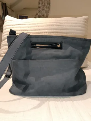 Bolso de Nobuk Azul Marino
