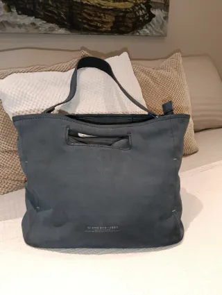 Bolso de Nobuk Azul Marino