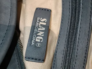 Bolso de Nobuk Azul Marino