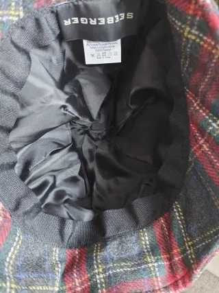 Gorro de lana Seeberger cuadros