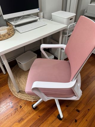 Silla escritorio rosa