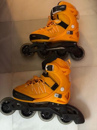 Patines en línea amarillos talla 35-38