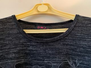 Maglione DMJ tg L misto cotone grigio mélange