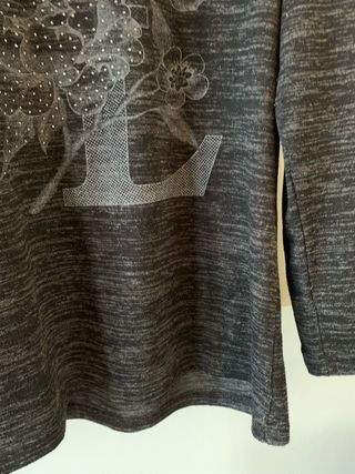 Maglione DMJ tg L misto cotone grigio mélange
