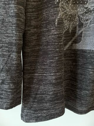 Maglione DMJ tg L misto cotone grigio mélange