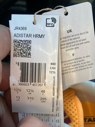 Zapatillas Adidas Adistar HRMY Gris Naranja