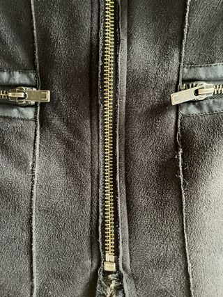 Abrigo Adolfo Dominguez Talla 36 Negro/Gris