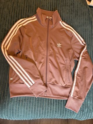 Sudadera Adidas Talla M Rosa y Blanca