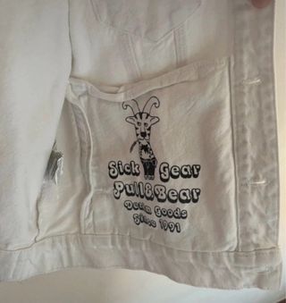 Chaqueta vaquera Pull and Bear blanca