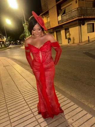 Vestido rojo elegante