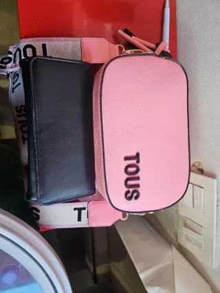 Bolso Tous Negro y Rosa