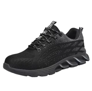 Botas de seguridad negras y grises