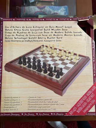 Ajedrez de Lujo Madera Lacada