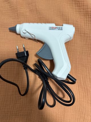 Pistola colla a caldo bianca