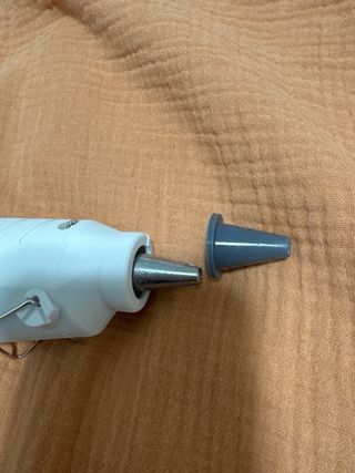 Pistola colla a caldo bianca