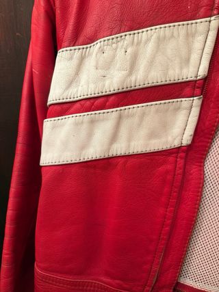 Chaqueta y pantalones motera vintage piel