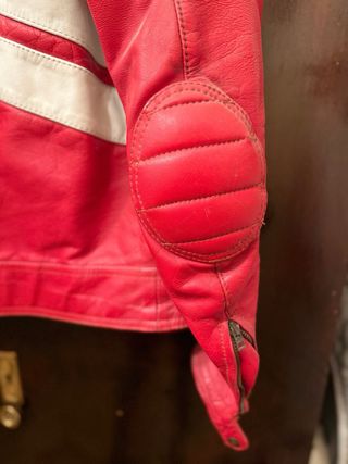 Chaqueta y pantalones motera vintage piel