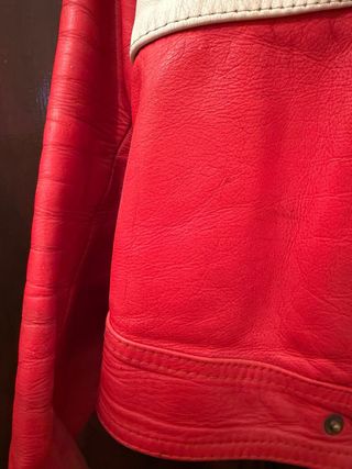 Chaqueta y pantalones motera vintage piel