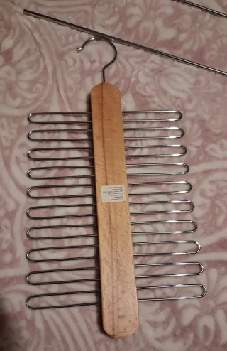 3 Perchas para pantalones sin estrenar