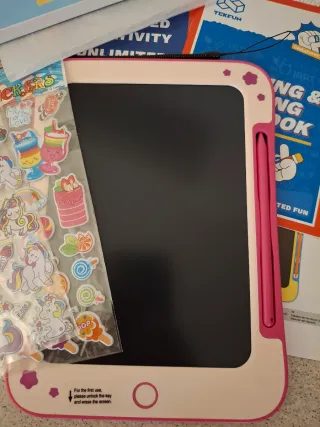 Lavagna LCD con stickers unicorno