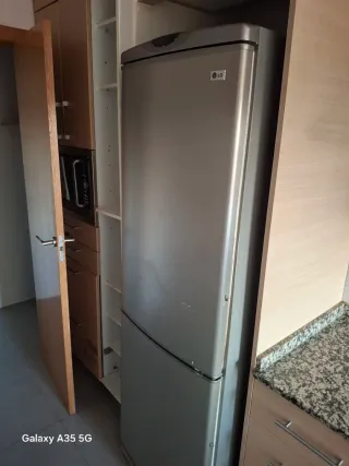 Nevera combi acero LG