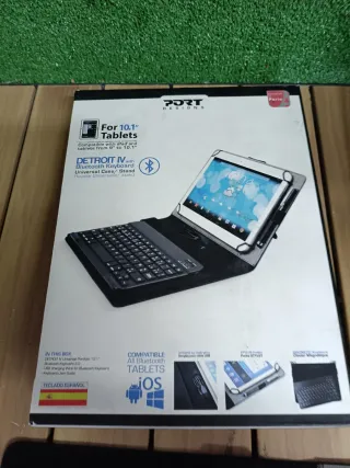 Funda Universal 10.1 Tablet con Teclado Bluetooth