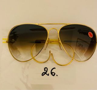 Occhiali da sole vintage anni '80 oro