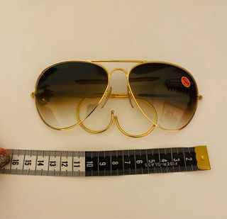 Occhiali da sole vintage anni '80 oro